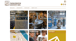 Desktop Screenshot of pharmaziemuseum.ch